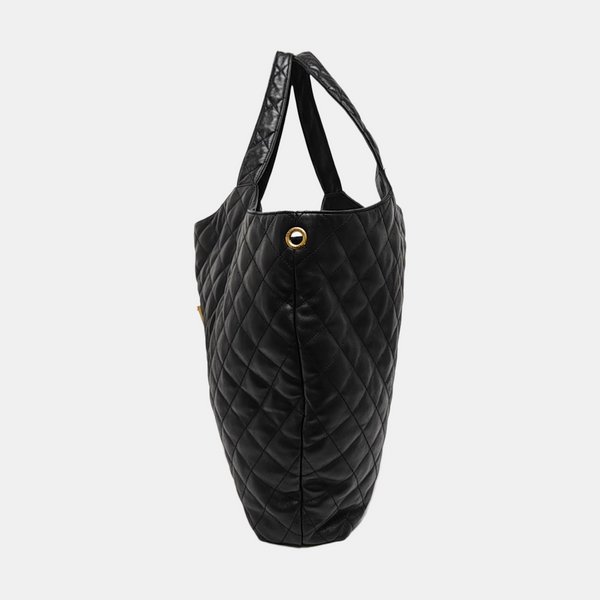 ICARE Extra Large Quilted Lambskin Black