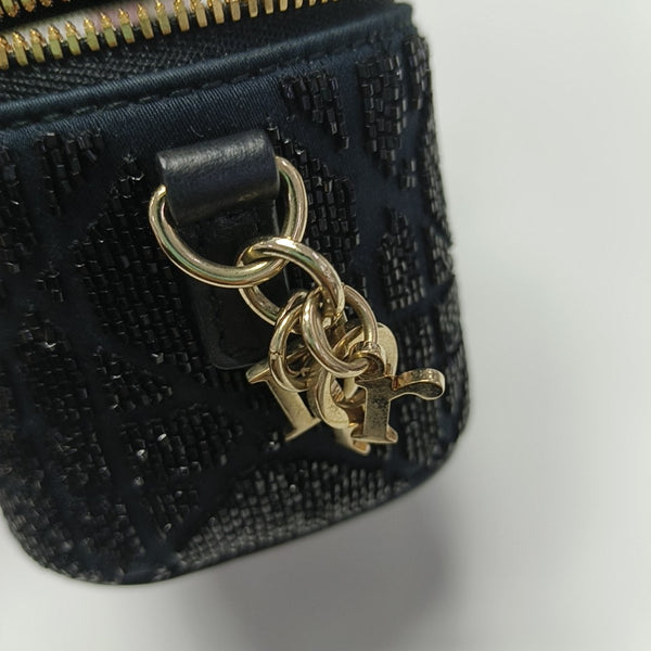 Vanity Lady Dior Super Mini Fabric Black