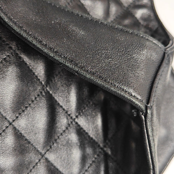 ICARE Extra Large Quilted Lambskin Black