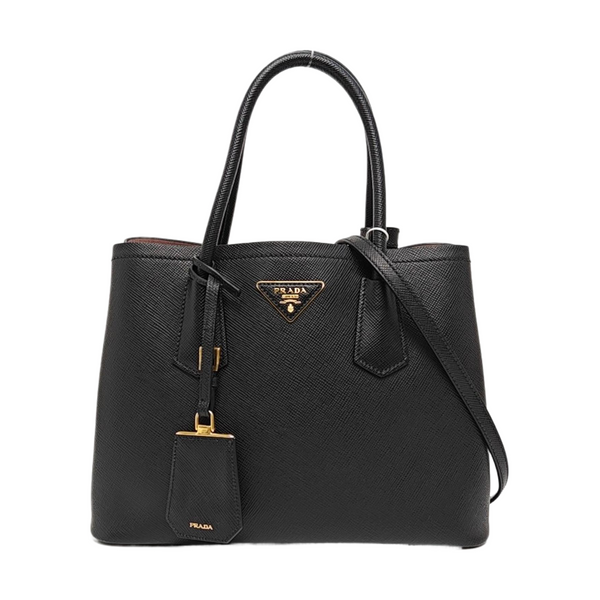 Double Saffiano Calfskin Black