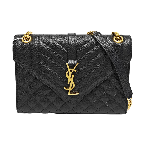 ENVELOPE Medium Quilted Calfskin Black