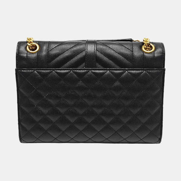 ENVELOPE Medium Quilted Calfskin Black