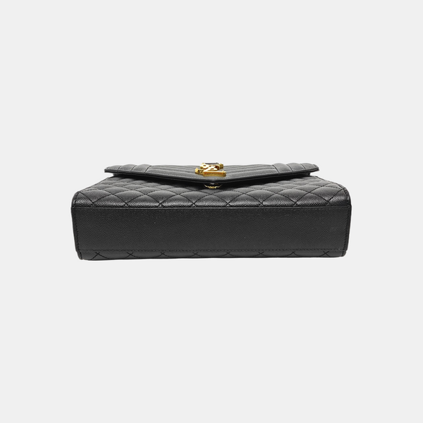 ENVELOPE Medium Quilted Calfskin Black