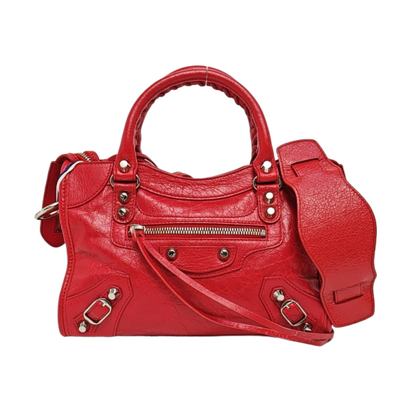Classic City Mini Lambskin Red