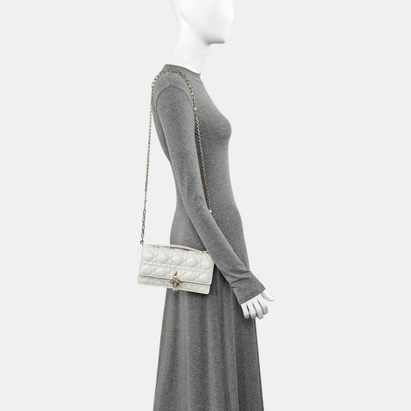 My Dior Mini Cannage Lambskin White