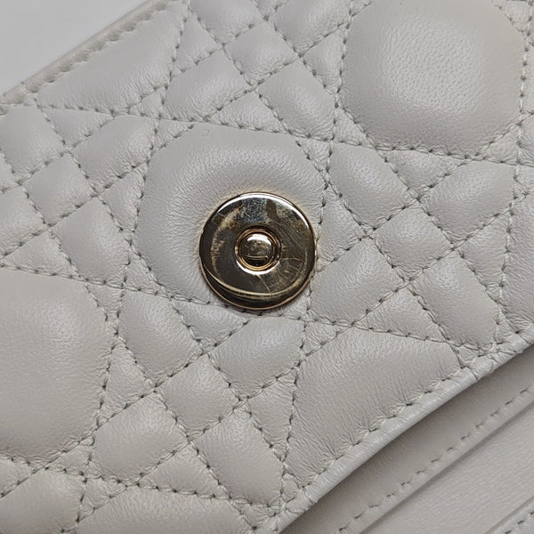 My Dior Mini Cannage Lambskin White