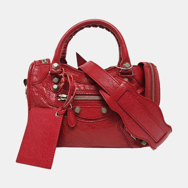 Classic City Mini Lambskin Red