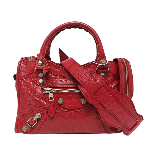 Classic City Mini Lambskin Red