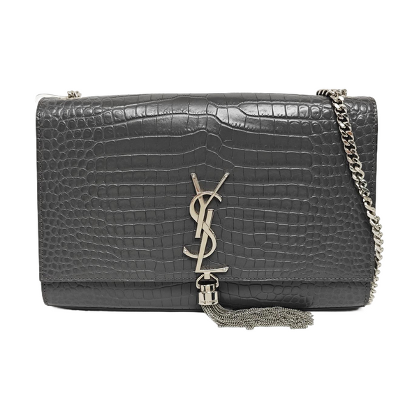 KATE Medium Calfskin Gray