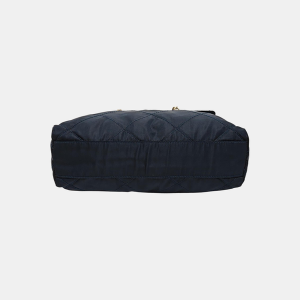 Nylon Quilted Nylon Blue