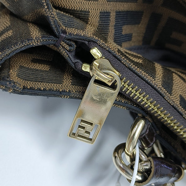Canvas Top Handle Bag Brown