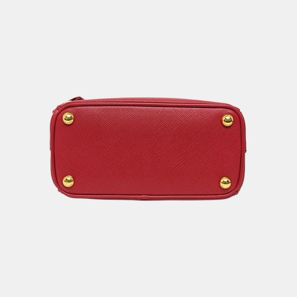 Galleria Super Mini Saffiano Calfskin Red
