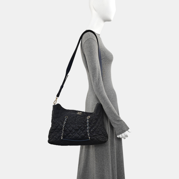 FRENCH RIVIERA Quilted Grained Calfskin Blue