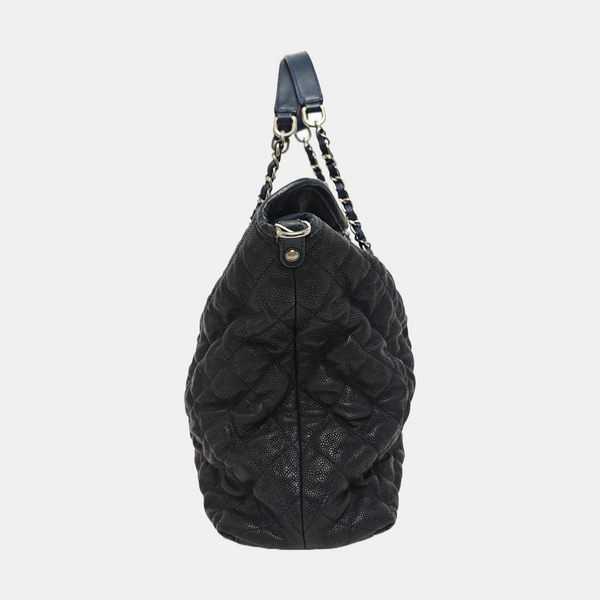 FRENCH RIVIERA Quilted Grained Calfskin Blue