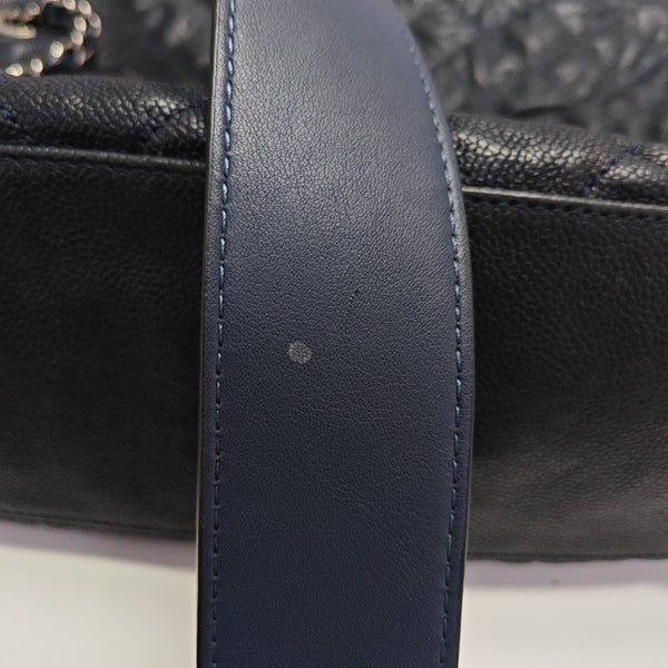 FRENCH RIVIERA Quilted Grained Calfskin Blue