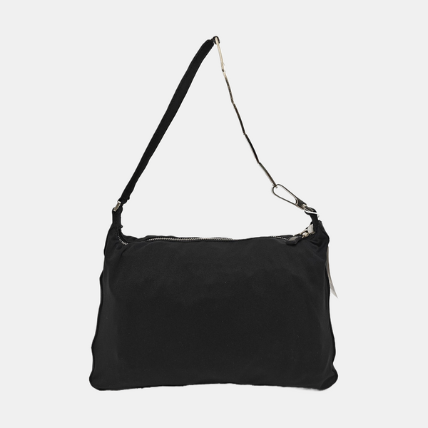 Fabric Shoulder Bag Black
