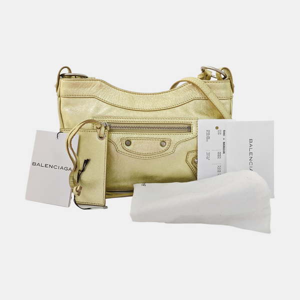 Classic City Mini Lambskin Gold