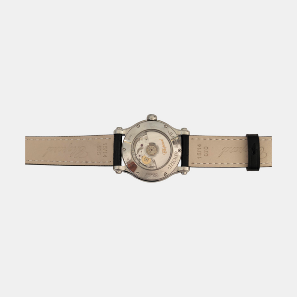 Happy Diamonds 30mm White Automatic Watch