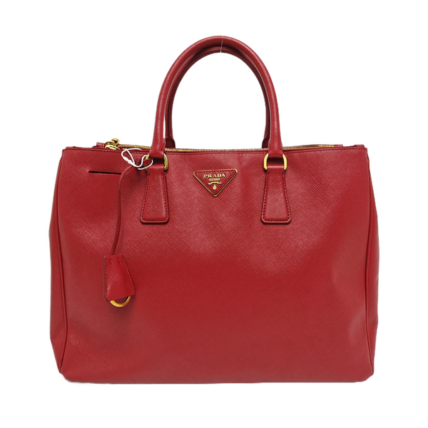 Galleria Extra Large Saffiano Calfskin Red