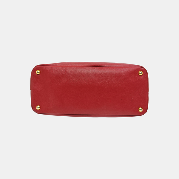 Galleria Extra Large Saffiano Calfskin Red