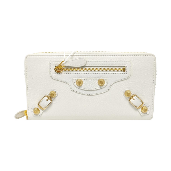 Classic City Lambskin White Wallet