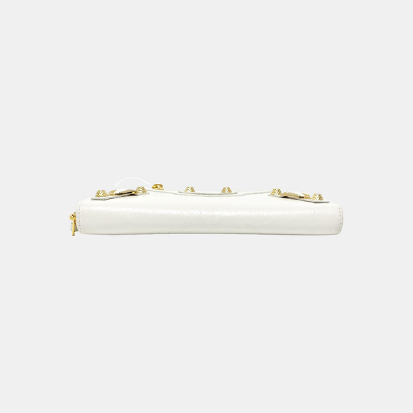 Classic City Lambskin White Wallet