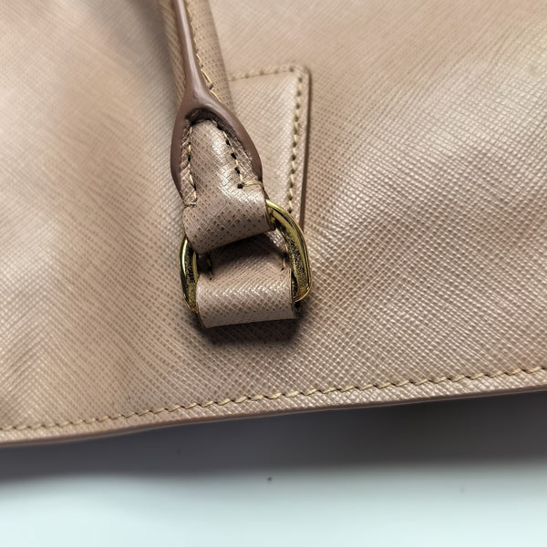 Galleria Large Saffiano Calfskin Pink