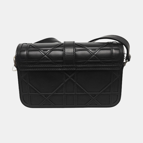 Charm Mini Cannage Calfskin Black