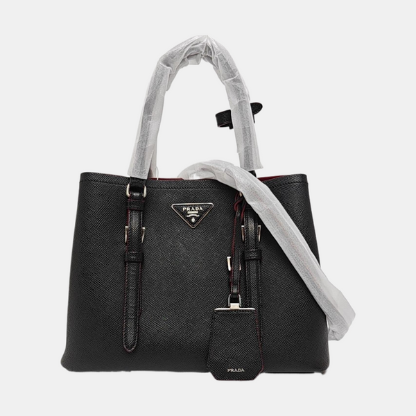 Denim Small Saffiano Calfskin Black
