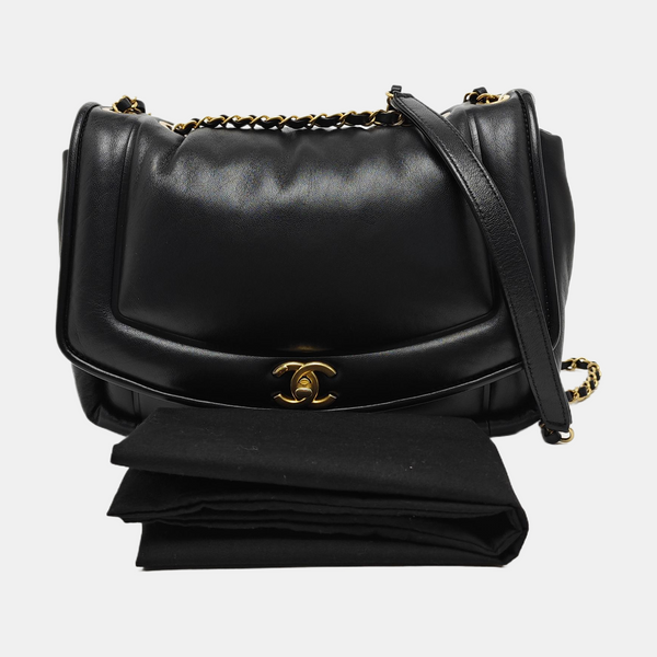 Vintage Puffy Lambskin Black