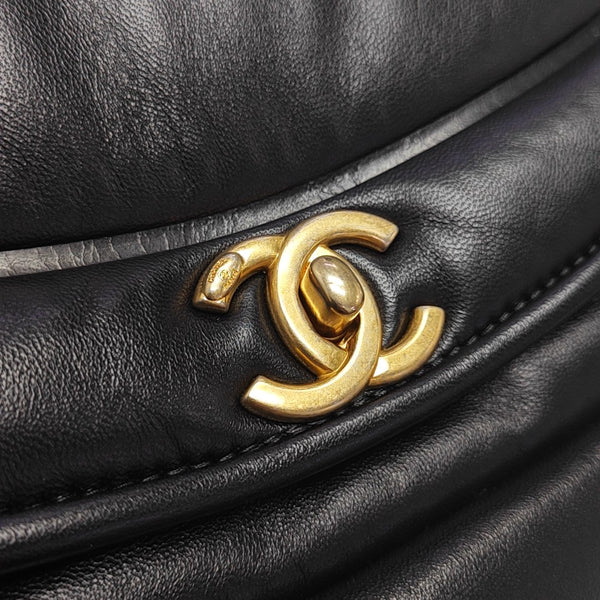 Vintage Puffy Lambskin Black