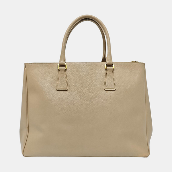 Galleria Extra Large Saffiano Calfskin Beige