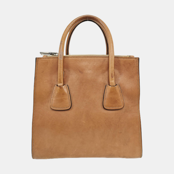 Galleria Small Calfskin Brown