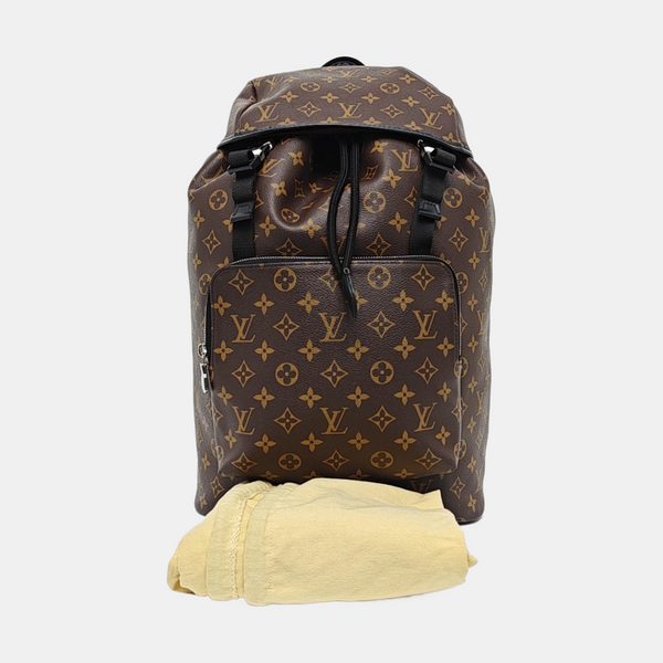 Coated Canvas Backpack Brown