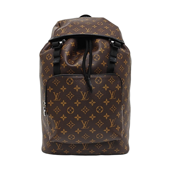 Coated Canvas Backpack Brown