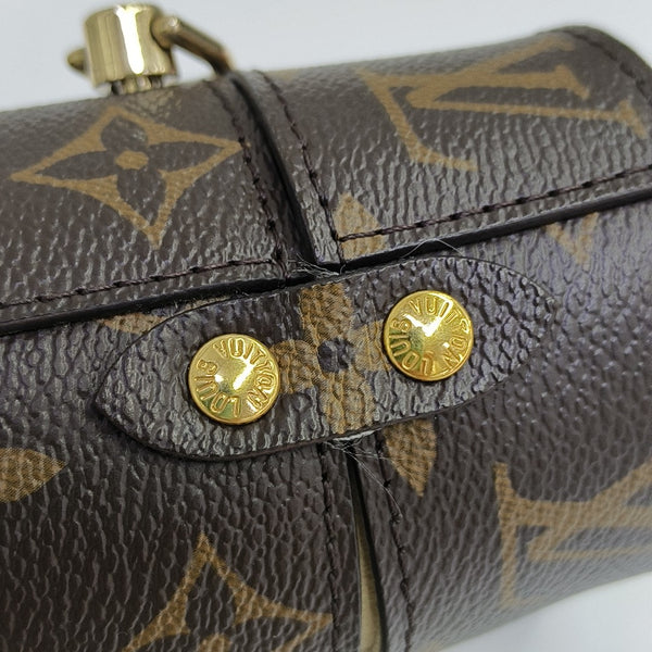 Monogram Coated Canvas Shoulder Bag Brown