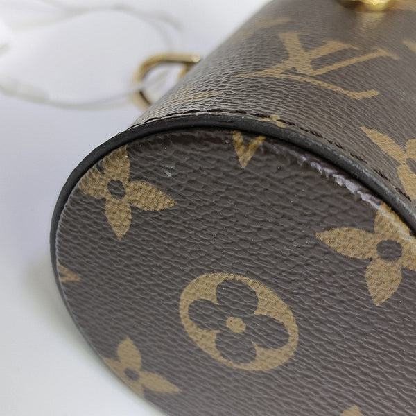 Monogram Coated Canvas Shoulder Bag Brown