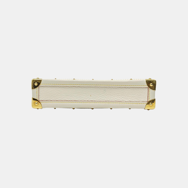 Calfskin Top Handle Bag White