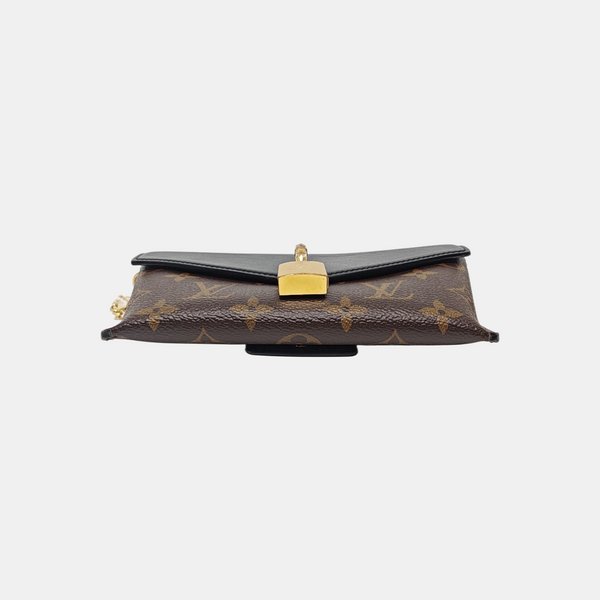 Coated Canvas Shoulder Bag Brown
