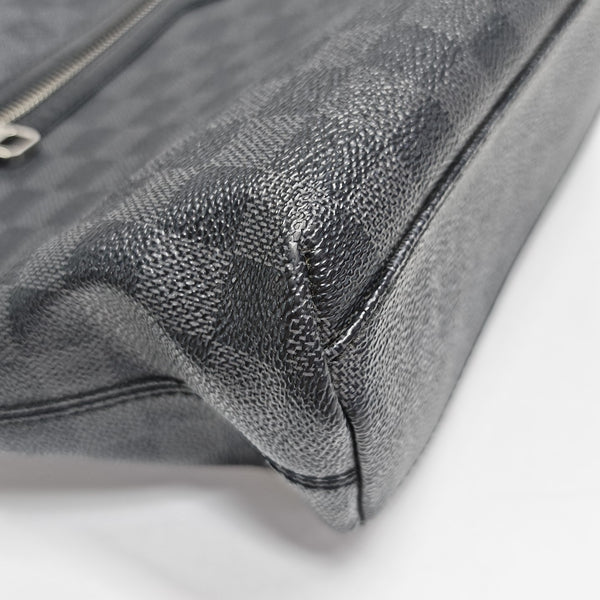 Damier Graphite Coated Canvas Shoulder Bag Black