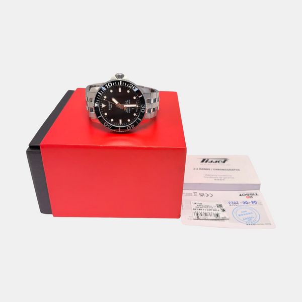 Seastar 43mm Black Automatic Watch
