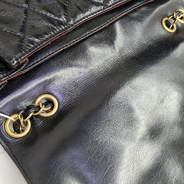 Quilted Calfskin Shoulder Bag Black