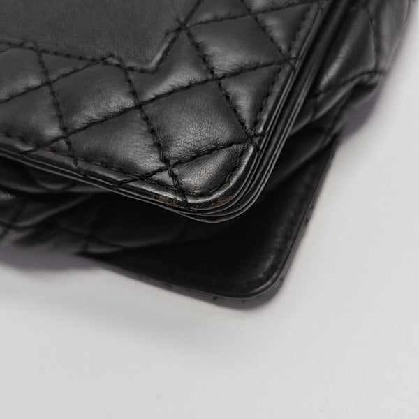 BOY CHANEL Large Quilted Calfskin Black