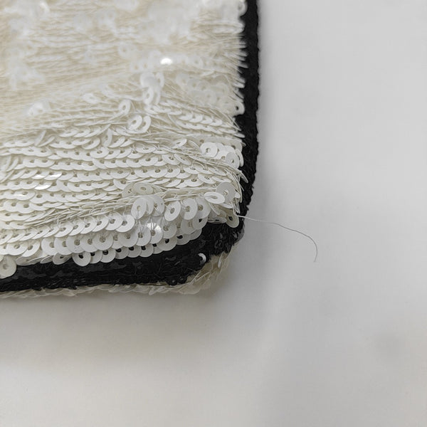 Sequins Shoulder Bag White