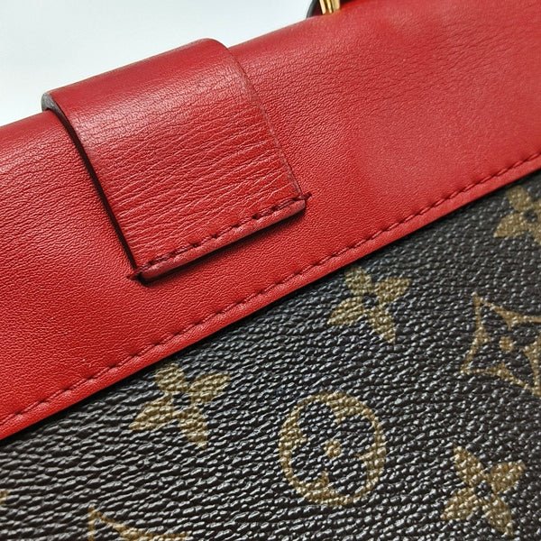 Authenticated pre-owned Locky BB Monogram Coated Canvas Red - Shoulder Bag at Looply
