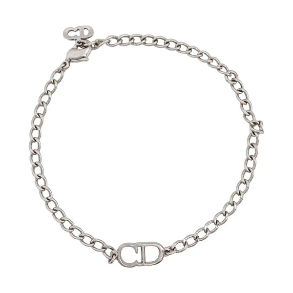 Authenticated pre-owned CD Icon Silver-tone Metal Chain Bracelet - Bracelet at Looply