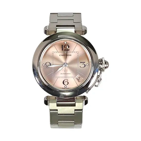 PREMIERE Reloj de cuarzo de acero inoxidable negro de 20 mm