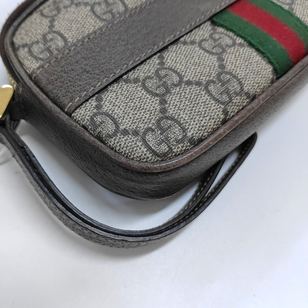 Authenticated pre-owned Ophidia Monogram Coated Canvas Beige - Clutch at Looply