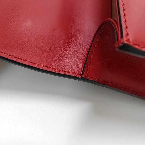 Authenticated pre-owned Sylvie Small Calfskin Red - Shoulder Bag at Looply