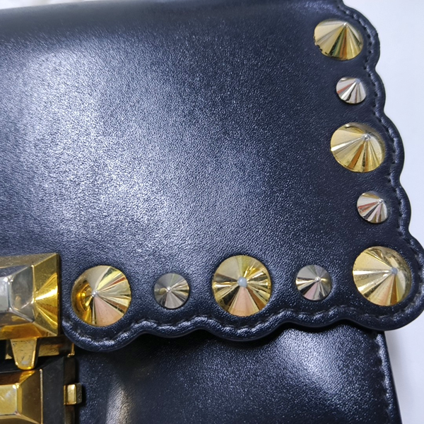 Authenticated pre-owned Kan I Small Calfskin Black - Handbags at Looply